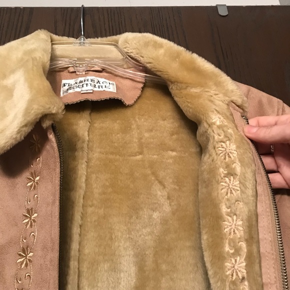 NWOT Flashback Couture Faux Suede Jacket-S - Picture 3 of 6